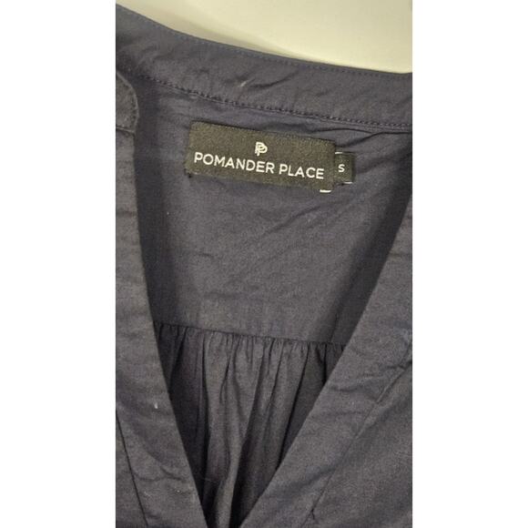 Tuckernuck Pomander Place Dress Blue Striped Kenzo Mini Size Small Tiered - Picture 4 of 9